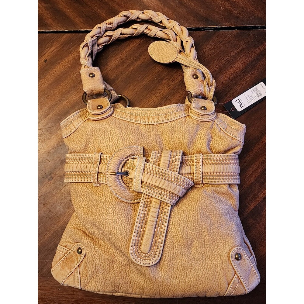 NWT RED Marc Ecko Rhino  Brown Faux Leather Hobo Women Handbag purse Shoulder